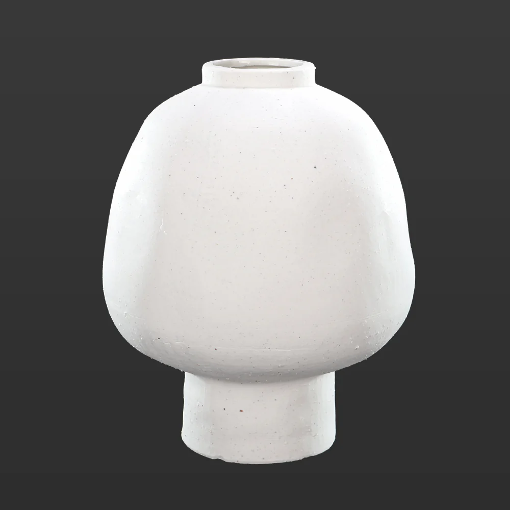 White Footed Design Ceramic Vase - Image 3