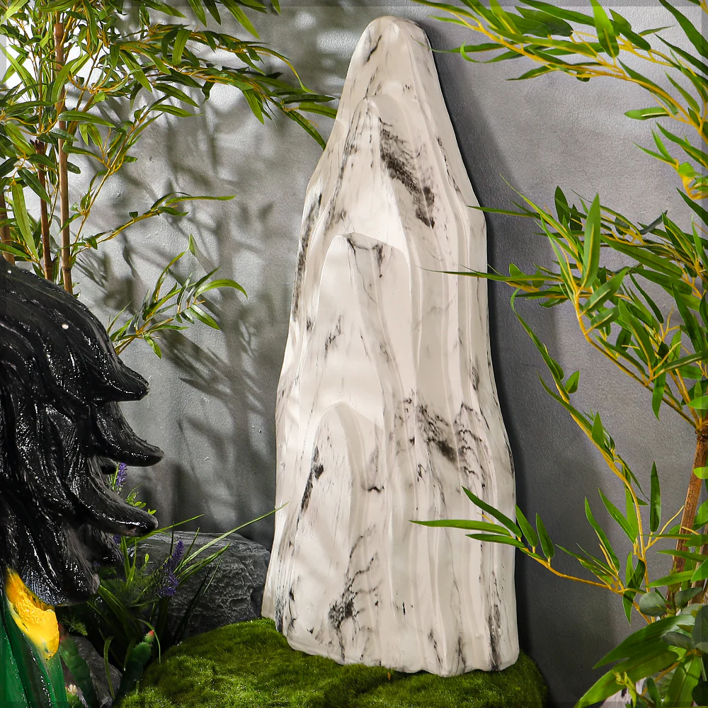 1 Set White-Gray Decorative Garden Stones (Other items not included) - Image 12