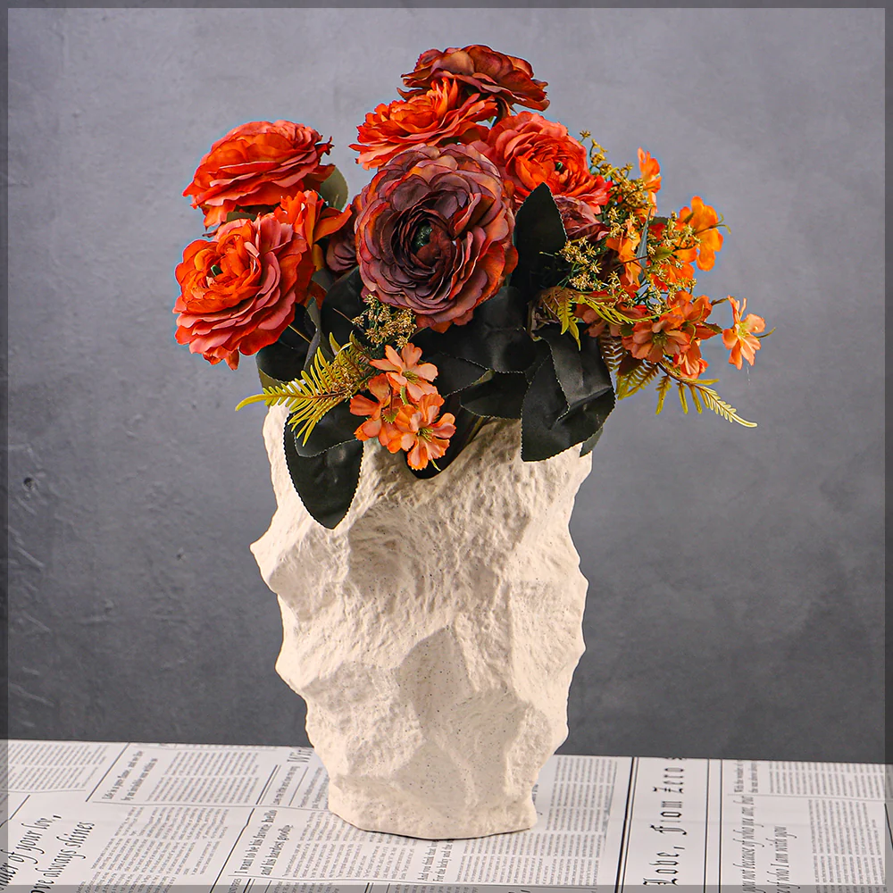 White Minimalist Ceramic Vases - Image 3