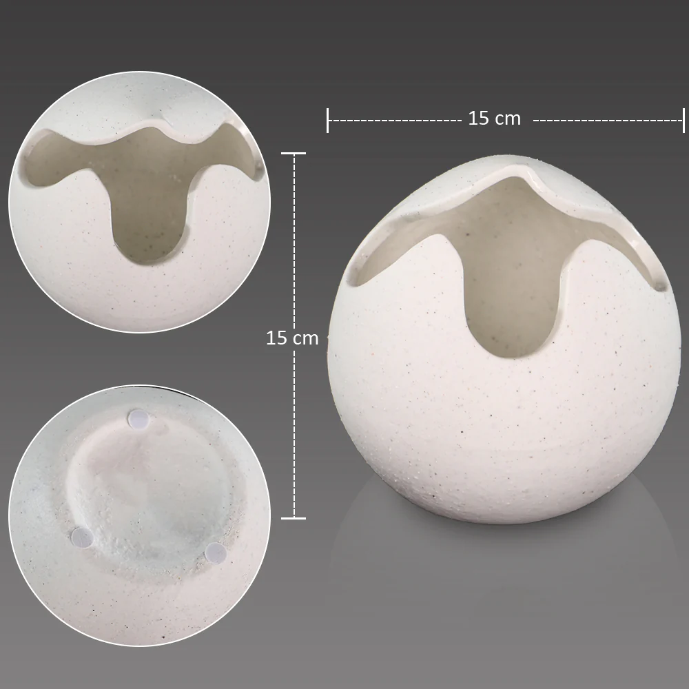 White Modern Creative Ceramic Vase - Image 5
