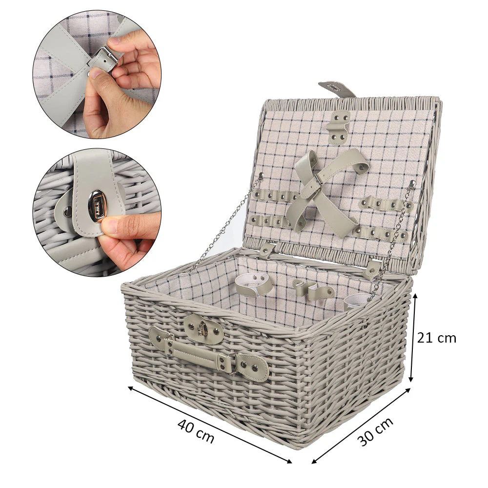 Wicker Picnic Basket(without accessories) - Image 2