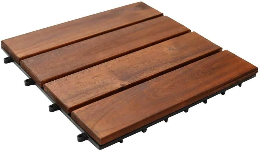 10pcs Wooden Decking Tiles - Image 2