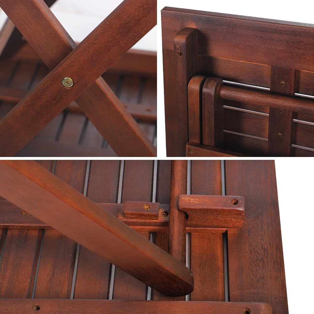 Wooden Folding Table - Image 4